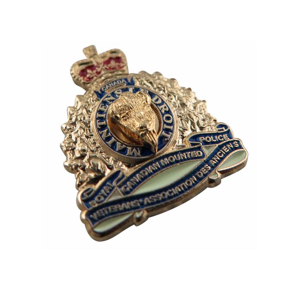 Custom Made Royal Canadian Mounted Police Badge No Minimum Order For Sale